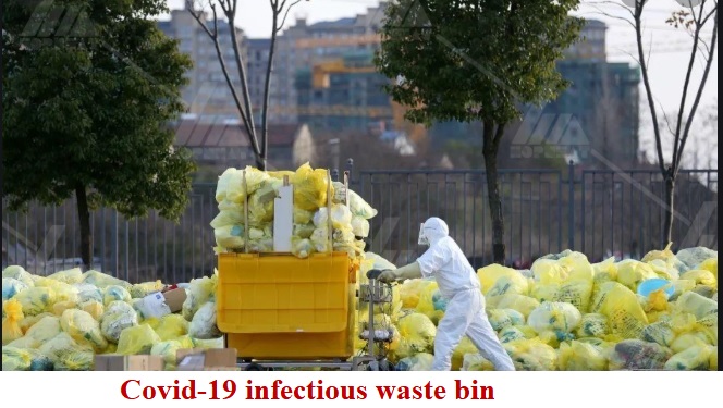 Covid-19 infectious waste bin
